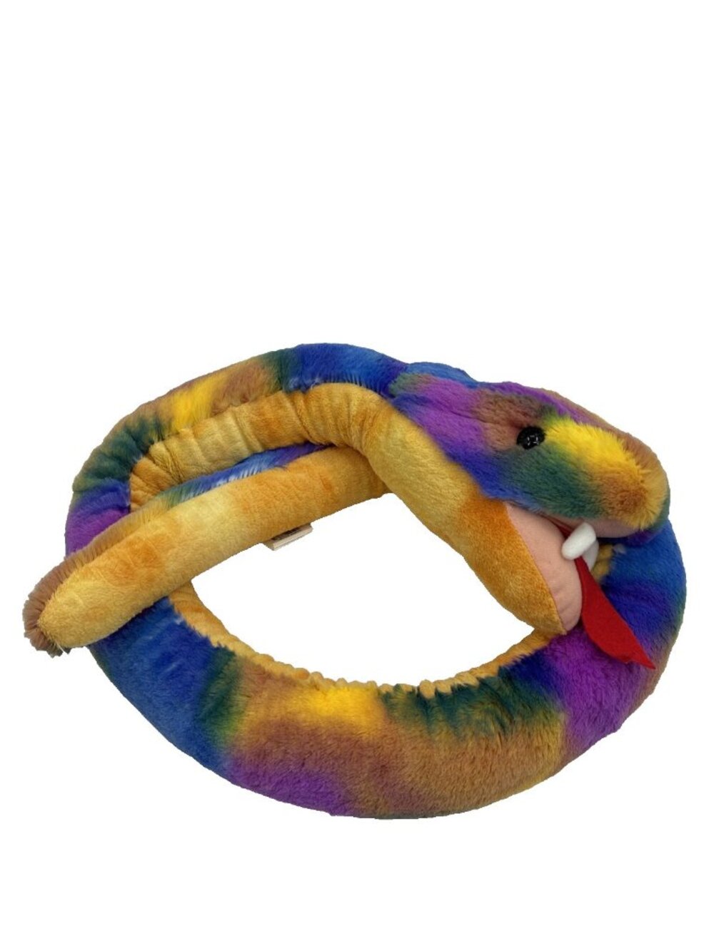 Adventure Planet Rainbow Plush Snake Stuffed Animal Colorful Jumbo Serpent Toy